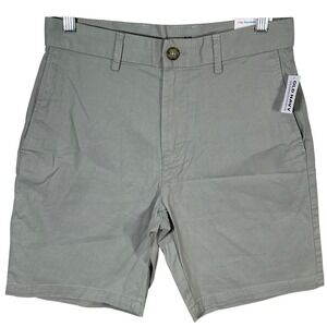 Old Navy Slim Fit Built In Flex Chino Shorts Mens Size 29 Gray 8 Inseam New